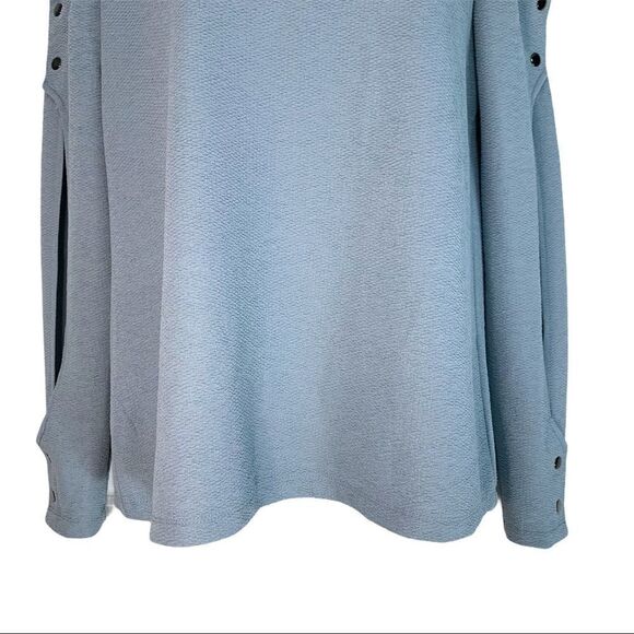 Ivanka Trump Split Sleeve Blue Top - Picture 4 of 7